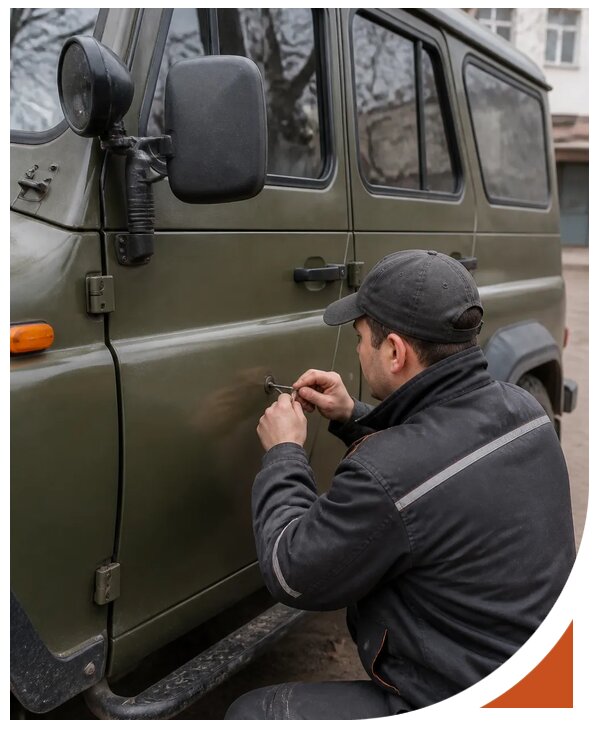 Профессиональное вскрытие автомобиля УАЗ без повреждений в Пятигорске